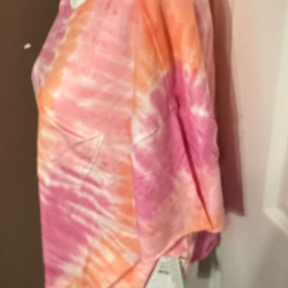 Abound Tie-Dye Pink and Orange Women's Top size small NWOT - Picture 4 of 6